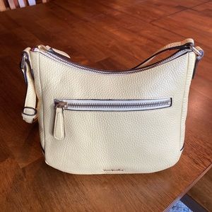 Vera Bradley Sycamore Leather Mini Vivian Crossbody - Banana